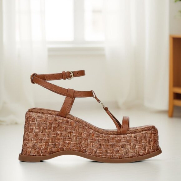 Circus NY By Sam Edelman Odette Womens Square Open Toe Sandals Dark Brown NIB - Picture 2 of 3